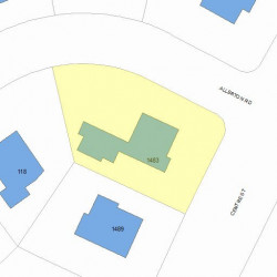 1483 Centre St, Newton, MA 02461 plot plan