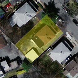 16 Taft Ave, Newton, MA 02465 aerial view