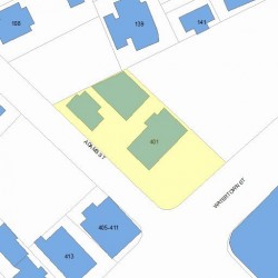 401 Watertown St, Newton, MA 02458 plot plan