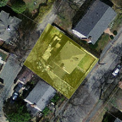 11 Central Ter, Newton, MA 02466 aerial view