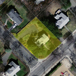 137 Temple St, Newton, MA 02465 aerial view