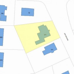 171 Upland Ave, Newton, MA 02461 plot plan