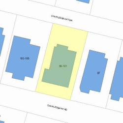 101 Charlesbank Rd, Newton, MA 02458 plot plan