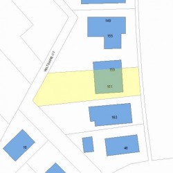 159 Jackson Rd, Newton, MA 02458 plot plan