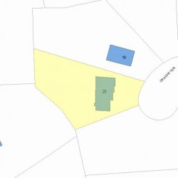 23 Craigie Ter, Newton, MA 02460 plot plan