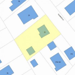 29 Gambier St, Newton, MA 02466 plot plan