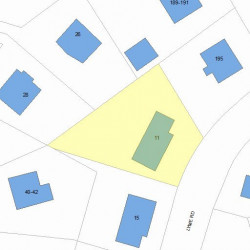 11 Lyme Rd, Newton, MA 02465 plot plan