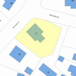 414 Waltham St, Newton, MA 02465 plot plan