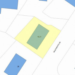 21 Beaconwood Rd, Newton, MA 02461 plot plan