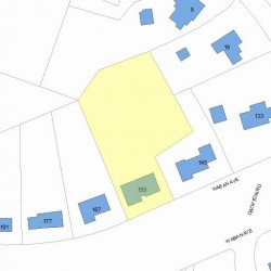 155 Waban Ave, Newton, MA 02468 plot plan