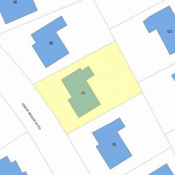 64 Great Meadow Rd, Newton, MA 02459 plot plan