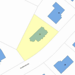 30 Fairhaven Rd, Newton, MA 02459 plot plan