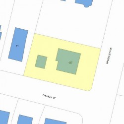 137 Waverley Ave, Newton, MA 02458 plot plan