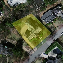 45 Homewood Rd, Newton, MA 02468 aerial view