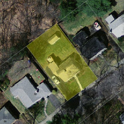 74 Clearwater Rd, Newton, MA 02462 aerial view