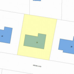 35 Kendall Rd, Newton, MA 02459 plot plan