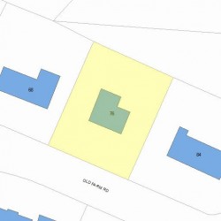 76 Old Farm Rd, Newton, MA 02459 plot plan