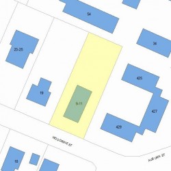 11 Woodbine St, Newton, MA 02466 plot plan