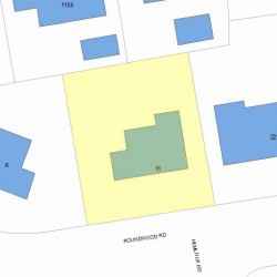 16 Roundwood Rd, Newton, MA 02464 plot plan