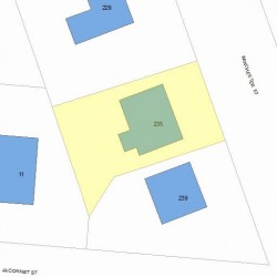 235 Winchester St, Newton, MA 02461 plot plan