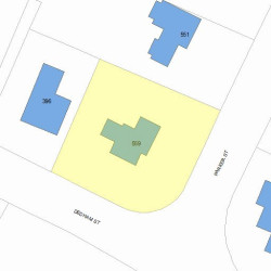 559 Parker St, Newton, MA 02459 plot plan