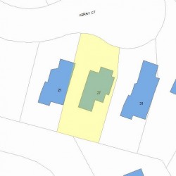 27 Kerry Ct, Newton, MA 02465 plot plan