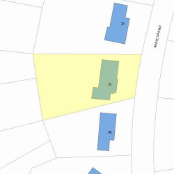 39 White Oak Rd, Newton, MA 02468 plot plan