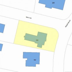 108 Windsor Rd, Newton, MA 02468 plot plan