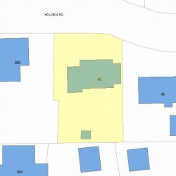 48 Holden Rd, Newton, MA 02465 plot plan