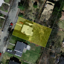 40 Hinckley Rd, Newton, MA 02468 aerial view
