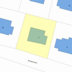 17 Richmond Rd, Newton, MA 02458 plot plan