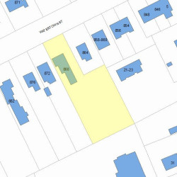 868 Watertown St, Newton, MA 02465 plot plan
