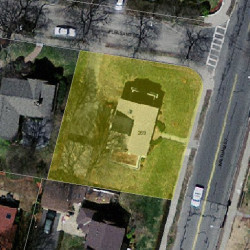 269 Waltham St, Newton, MA 02465 aerial view