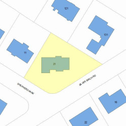 21 Silver Birch Rd, Newton, MA 02468 plot plan