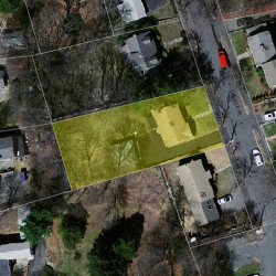 19 Lucille Pl, Newton, MA 02464 aerial view