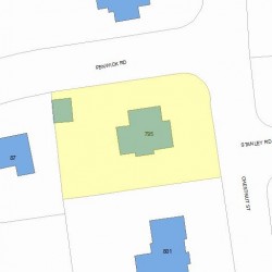 795 Chestnut St, Newton, MA 02468 plot plan