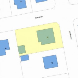 39 Bowdoin St, Newton, MA 02461 plot plan