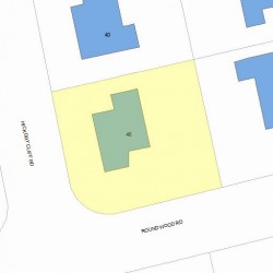 46 Hickory Cliff Rd, Newton, MA 02464 plot plan