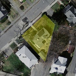 52 Judkins St, Newton, MA 02460 aerial view