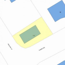 115 Harding St, Newton, MA 02465 plot plan