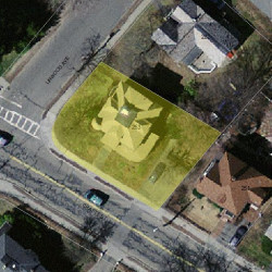 253 Crafts St, Newton, MA 02460 aerial view