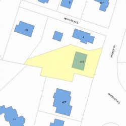 449 Parker St, Newton, MA 02459 plot plan