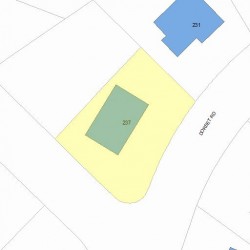 237 Dorset Rd, Newton, MA 02468 plot plan