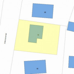 72 Concolor Ave, Newton, MA 02458 plot plan
