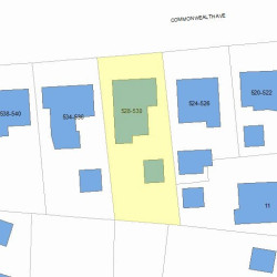 530 Commonwealth Ave, Newton, MA 02459 plot plan