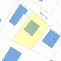 17 Central Close, Newton, MA 02466 plot plan