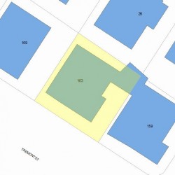163 Tremont St, Newton, MA 02458 plot plan