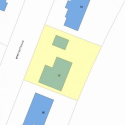 60 Manchester Rd, Newton, MA 02461 plot plan