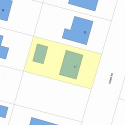 17 Bemis Rd, Newton, MA 02460 plot plan