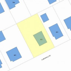 435 Albemarle Rd, Newton, MA 02460 plot plan